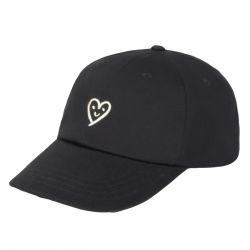 THINKING-Curte Heart Black Chris Cap Black - Cappellino con Visiera Nero