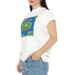 THINKING-Frog Volta T-Shirt Snow White - Maglietta Girocollo Donna Bianca