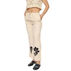 THINKING-Marygold Brigitte Pants Ecru - Pantaloni Donna Beige