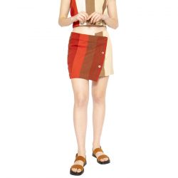 THINKING-Mini stripped crossed sandfire Iggy skirt - Gonna Multicolore