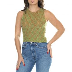 THINKING-Parrot Aura Knitted Tank Top