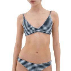 THINKING-Reggiseno bikini Tropea a quadretti Gingham Bra Multicolored - Top Costume da Bagno Donna Multicolore