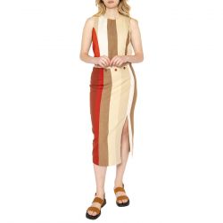 THINKING-Stripped detachable sandfire Wila dress - Abito Donna Multicolore