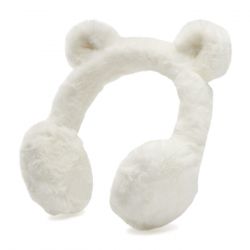 Ugg-K Faux Fur Earmuff W Ears White 