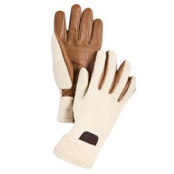 Ugg-M Sherpa Glove Cream - Guanti Beige / Marroni-UGA21644-CRM
