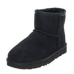 Ugg-Womens Mini Classic II Black Ankle Boots-UGSCLMBK1016222W