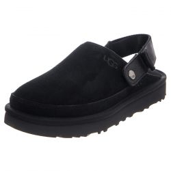 Ugg-Mount Hope Fleece Black Sandals