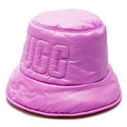 Ugg-W AW Quilted Logo Bucket Hat Rose Quartz - Cappello da Pescatore Rosa-UGA21628-RSQ