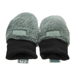 Ugg-W Sherpa Mitten Logo Tape Aaloe Vera Gloves-UGA21631-AVR