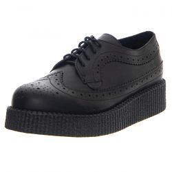 Underground-Macbeth Black Leather - Scarpe Stringate Profilo Basso Donna Nere -UM-C399-BKL