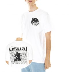 Usual-M' Cavalier T-Shirt White-S23TCAVAL-WHT