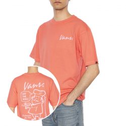 Vans-66 Baked In Loose SS Porcelain Rose - Maglietta Girocollo Uomo Rosa