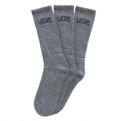Vans-Classic Crew (9.5-12, 3PK) Hether Grey Socks -VXRZHTG