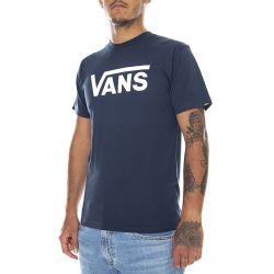 Vans-Mens Classic Dress Blues / White T-Shirt-VN000GGG5S21