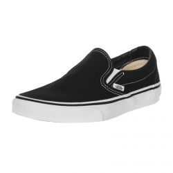 Vans-Classic Slip-On Shoes - Black / White  - Scarpe Slip-On Basse Uomo / Donna Nere / Bianche-VEYEBLK