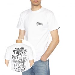 Vans-Death Grip SS White - Maglietta Girocollo Uomo Bianca