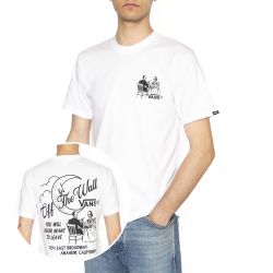 Vans-Fine Dining SS White - Maglietta Girocollo Uomo Bianca