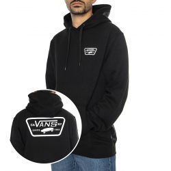 Vans-Full Patch Pullover Black - Felpa con Cappuccio Uomo Nera