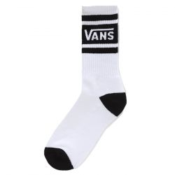 Vans-Mn Vans Drop V Crew (6.5-9) White / Black - Calzini Bianchi