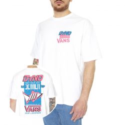 Vans-Our Legends Poster SS Tee Dyno White - Maglietta Girocollo Uomo Bianca