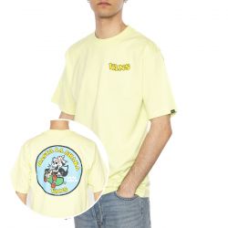 Vans-Skull La Shaka Loose SS Shadow Lime - Maglietta Girocollo Uomo Bianca