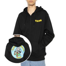 Vans-Skulla La Shaka Loose Fz Ft Po Black - Felpa con Cappuccio Uomo Nera