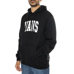 Vans-Vans Arched Pullover Black - Felpa con Cappuccio Uomo Nera