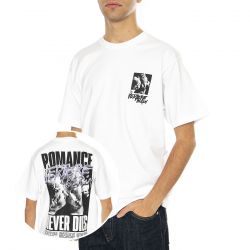 VERTERE BERLIN-Romance Never Dies T-Shirt White - Maglietta Girocollo Uomo Bianca