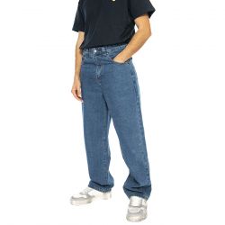 WASTED PARIS-Casper Pant Feeler Washed Blue - Pantaloni Denim Jeans Uomo Blu