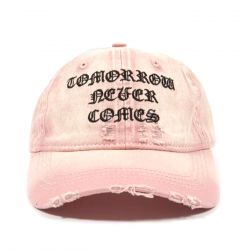 WASTED PARIS-Destroy Never Comes 6 Panels Cap Faded Sour Pink - Cappellino con Visiera Rosa