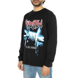 WASTED PARIS-Longsleeves Blind Black - Maglietta Girocollo Maniche Lunghe Uomo Nera