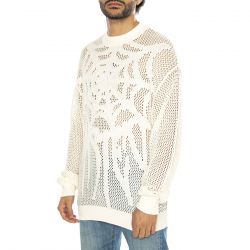 WASTED PARIS-Sweater Snatch Off White - Maglione Girocollo Uomo Bianco