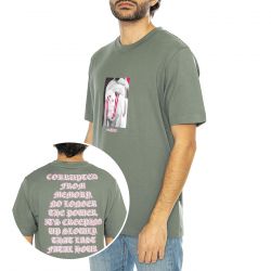 WASTED PARIS-T-Shirt Corruption Lichen Green - Maglietta Girocollo Uomo Verde