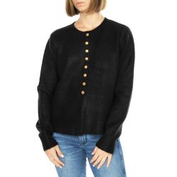 WILD PONY-Cárdigan Botón Joya Negro - Cardigan Donna Nero