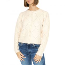 WILD PONY-Cárdigan Punto Suave Bianco - Cardigan Donna Bianco