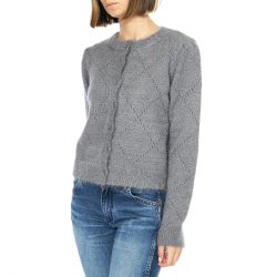 WILD PONY-Cárdigan Punto Suave Gris - Cardigan Donna Grigio