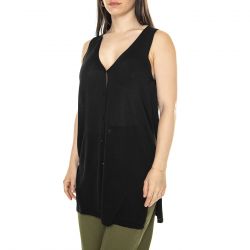 WILD PONY-Cárdigan punto tipo chaleco negro Black - Cardigan Donna Nero