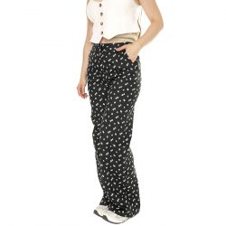 WILD PONY-Jeans estampado floral Linum Denim Jeans - Pantaloni Denim Jeans Donna Neri