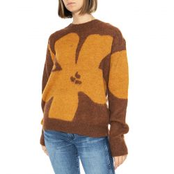 WILD PONY-Jersey Jacquard Celosia Marron - Maglione Donna Multicolore