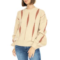 WILD PONY-Jersey Jacquard Lineas Rosa - Maglione Donna Multicolore