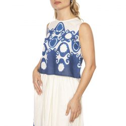 WILD PONY-Top corto estampado Goa - Top Donna Multicolore
