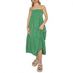 WILD PONY-Vestido largo amplio verde - Abito Donna Verde
