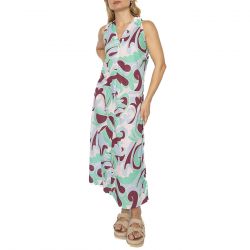WILD PONY-Vestido largo estampado floral Bromelia - Abito Donna Multicolore