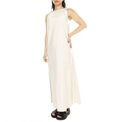 WILD PONY-Vestido Largo Satinado Tirantes Blanco