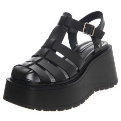 Windsor Smith-Crush Black Leather Sandals