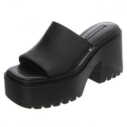 Windsor Smith-W' Emotional Black Leather Sandals-WSSEMOTIONAL-BLA