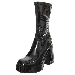 Windsor Smith-W' Hedonist Black Stretch Patent PU Boots