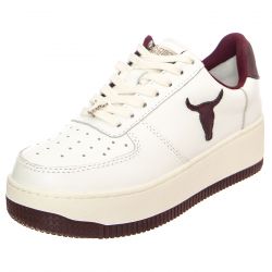 Windsor Smith-W' Recharge White Brave + Black Cherry Shoes