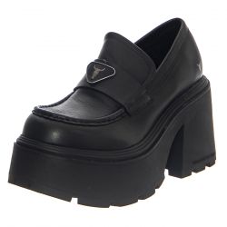 Windsor Smith-Spoiled Black Leather - Moccasini Donna Neri -WSSSPOILED-BLK