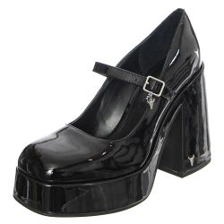 Windsor Smith-W' Kisses Patent Black Shoes-KISSPAT-BLK